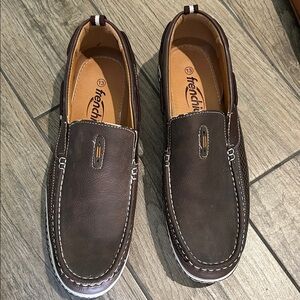 Men’s Frenchi Dark Brown Men’s Slip-On Moccasin Loafers